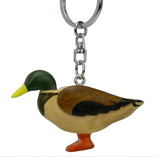 Porte-Cls En Bois En Forme De Canard
