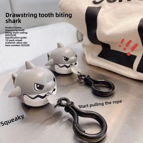 Porte-Cls En Forme De Requin Lger Pour Soulager Le Stress En Alliage Avec Des Chanes De Cls Dlicates Et Jouets En Gros Couleur Requin Gris