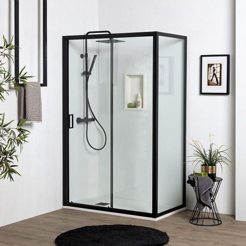 Porte De Douche Niche 110 Cm + Paroi Fixe 70 Cm: lgance Et Fonctionnalit | City