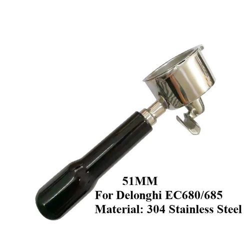 Porte-filtre  caf  double bec pour Delonghi Dedica EC680/685,machine  expresso,accessoire Barista,51mm - Type ABS Handle-2 mouths-51mm