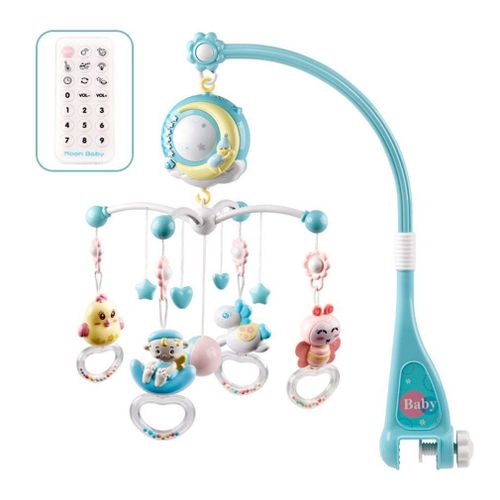 Porte-Jouet Mobile Rotatif Pour Berceau De Bb, Cloche De Lit, Bote  Musique, Projection De Jouets Pour Nouveau-N Garon De 0  18 Mois