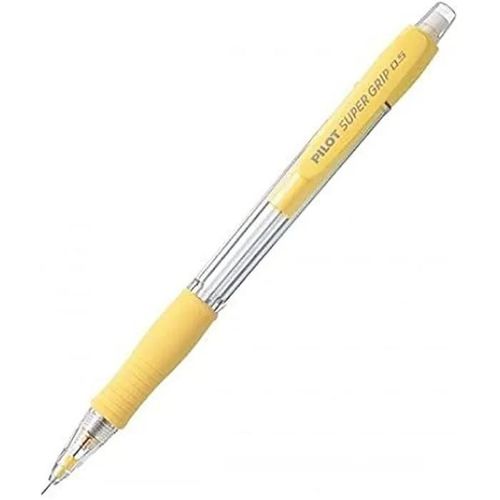 Porte-Mines - Pilot - Supergrip - Pointe 0,5 - Couleur Jaune - Set De 12 Pices