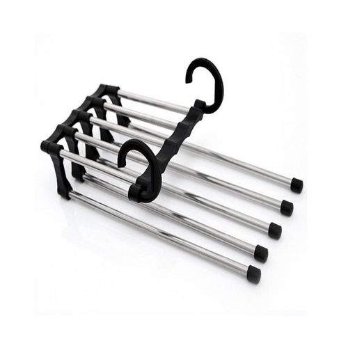Porte-Pantalons En Acier Inoxydable - Cintres Peu Encombrants Pour Une Garde-Robe Organise - Noir, Design Durable Et Polyvalent