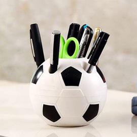 Porte-stylo de football créatif, conteneur de crayon de conception de style  de forme de football de bureau, décor de table de conteneur d'organisateur  de bureau pour des cadeaux d'enfants