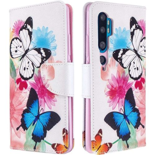 Portefeuille tui Pour Xiaomi Mi Note 10 Cuir Pu De Haute Qualit Beau Motif Antichoc Pliant Coque Housse tui Pour Xiaomi Mi Note 10/Note 10 Pro/Cc9 Pro 6.47