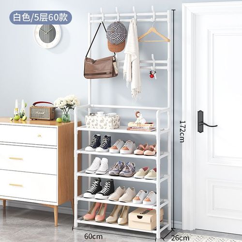 Portemanteau  Vtements,Porte-Manteau Pour L'entre De La Maison,Meuble De Hall,Bibliothque Au Sol,Support De Schage De Vtements,Support De Nuit,Crochets Pour Ttes De Li - Type W-5 Layers-60cm