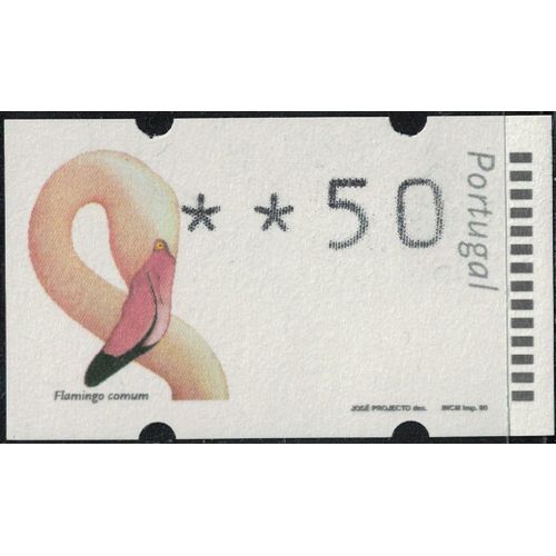 Portugal 2000 Vignette Oiseau Flamingo Comum Flamand Rose Y&t Pt D23 Su