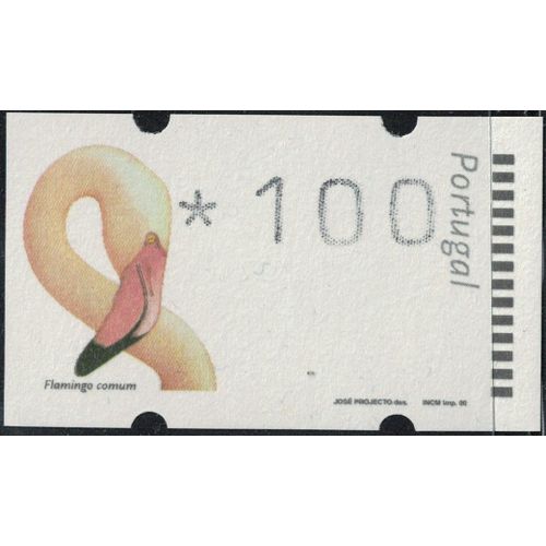 Portugal 2000 Vignette Oiseau Flamingo Comum Flamand Rose Y&t Pt D23 Su