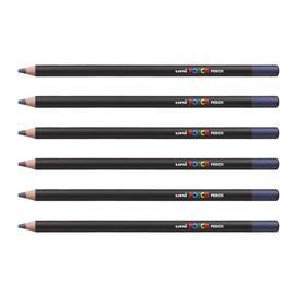 POSCA Lot de 6 Crayons de couleur POSCA PENCIL KPE200 BMAR Bleu marine