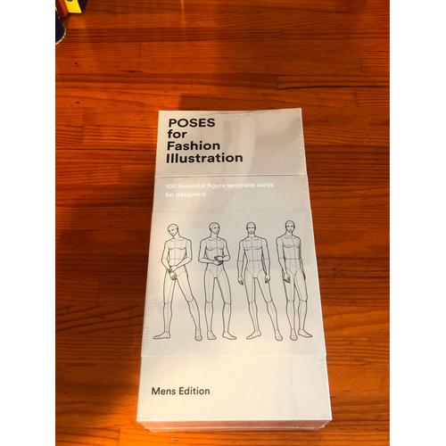Poses For Fashion Illustration - Men's Edition (Card Box) /Anglais   de Fashionary  Format Broch 