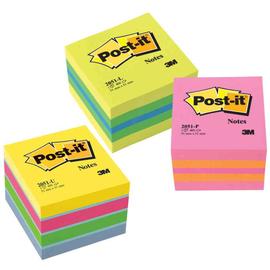 Post-it Note Repositionnables mini cube 2051-U, 51 x 51 mm 400 Feuilles  Ultra color