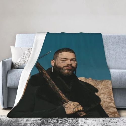 Post Malone Couverture De Magazine En Peluche Super Douce Toutes Saisons Pour Canap-Lit