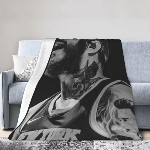 Post Malone Couverture Noire Super Douce En Flanelle Chaude Et Confortable Pour Canap-Lit