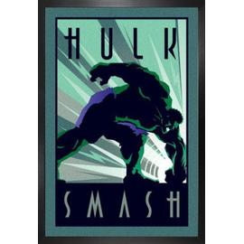 Poster Encadré: Marvel Comics - Super-Héros (91x61 cm), Cadre