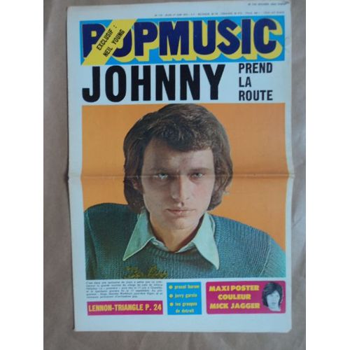 Posterl Pop Music No 110 Poster M Jagger  Hallyday En Couverture