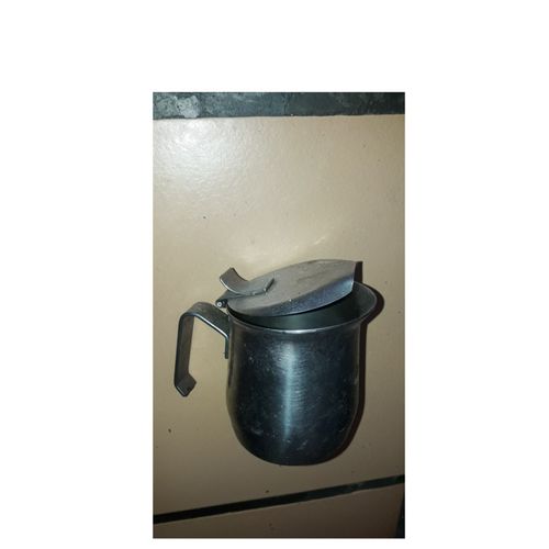 Pot A Lait Acier Inoxydable Pichet Broc Bec Verseur 100 Ml Inox A Couvercle Poignee Securite Cremier Theiere Tasse  Caf Cruche Ustensile D Cuisine Art D L Table Tea Time Maison Petit Resistant Prati