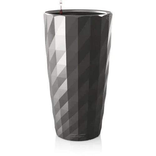 Pot De Fleur Lechuza Diamante Premium - Kit Complet, Anthracite Mtallis