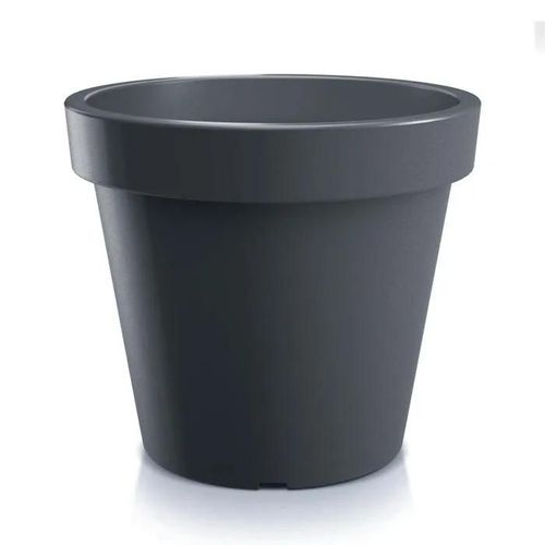 Pot De Fleurs 39 Cm Lofly Rond Anthracite