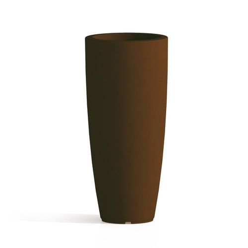 Pot De Fleurs Agave En Rsine Rond Marron H90  40cm