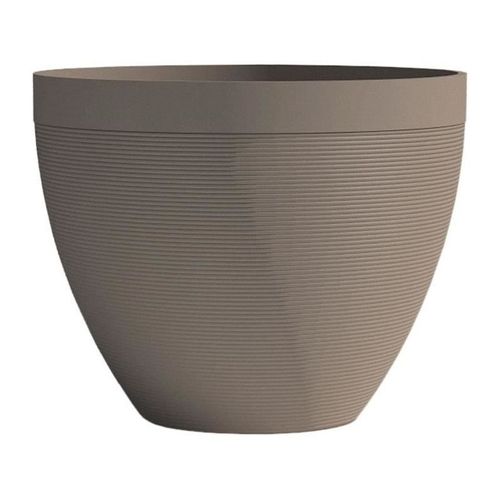Pot De Fleurs - Garden Id - Green Care Impact Taupe - 50 X 41 Cm - Garanti 10ans - 100% Recycl - Rsistant Uv/Gel