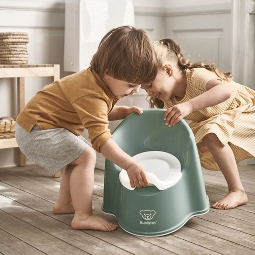 Pot Fauteuil - Vert Profond/Blanc