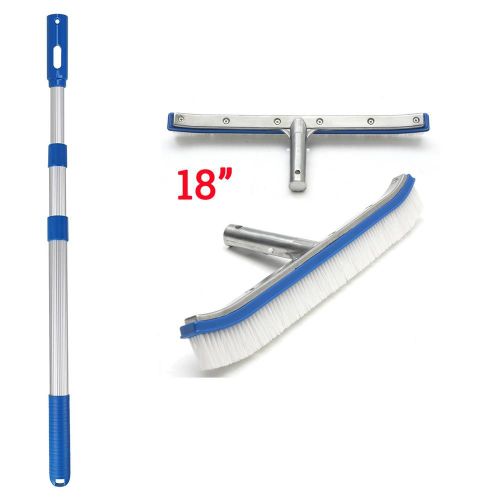 Poteau De Piscine Tlescopique De 34 Pouces, 3 Sections, Pour Le Nettoyage Des Filets D'cumage Des Bassins De Spa, Poigne De Poigne En Maille