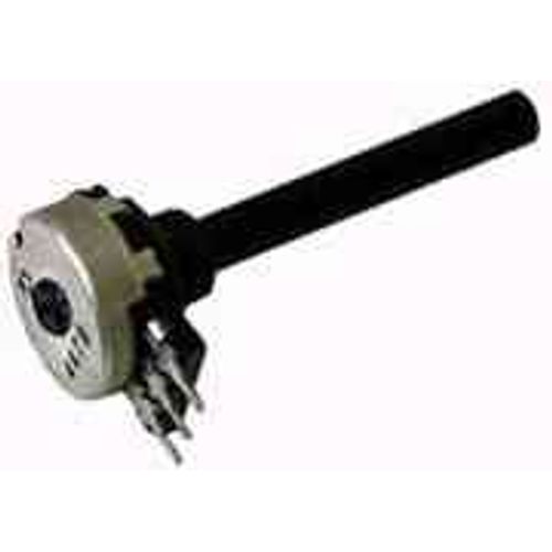 Potentiomtre 100 Kohms   De Tableau - Linaire - Axe Plastique  6 Mm - Mono Tour - Puissance Admissible : 0,20 Watt  70C - Tension Admissible : 500 Volts - Piste Carbone.