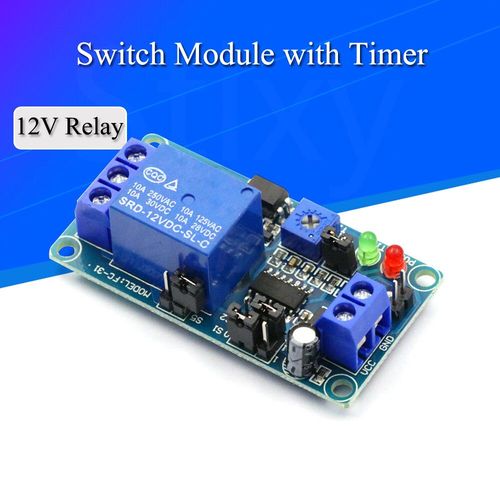 Potentiomtre rglable avec indicateur LED,minuterie,minuterie,interrupteur de commande,technologie,temps d'ouverture normal,cotes de retard,DC,12V