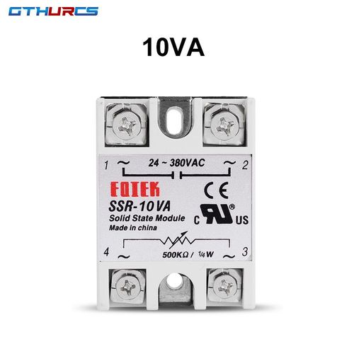 Potentiomtre SSR 10VA 25VA 40VA,tension Sochi 24-380V AC,avec potentiomtre 10A 25A 40A - Type 10VA