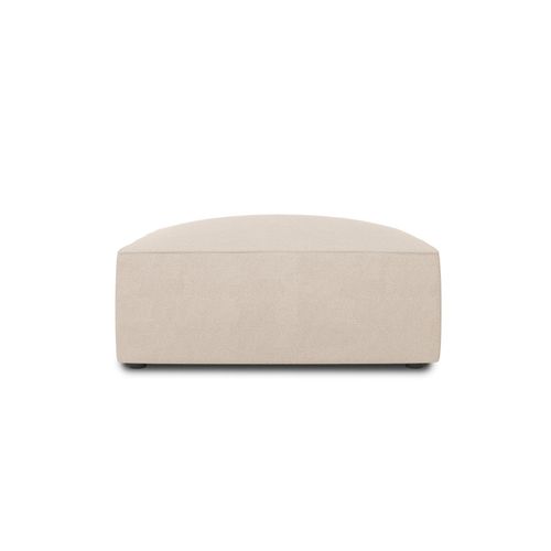 Pouf 1 Place En Tissu Structurel Beige