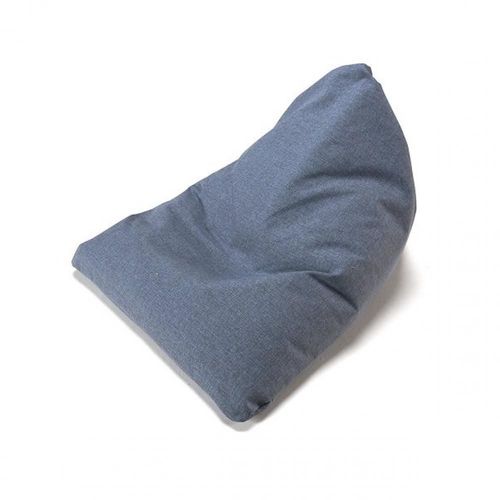Pouf Design Soft Peak Tissu Mixed Dance Bleu Clair
