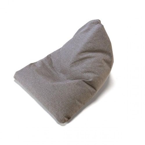 Pouf Design Soft Peak Tissu Mixed Dance Gris