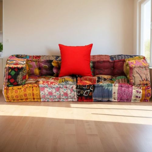 Pouf Modulaire Multicolore - Ajoutez Une Touche DExotisme Et De Confort  Votre Intrieur