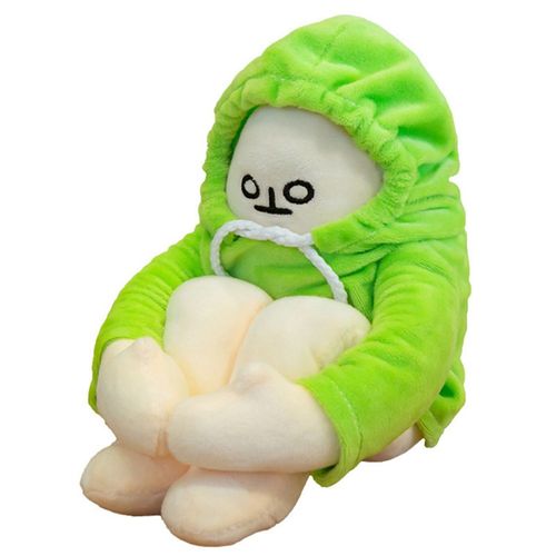 Poupe Banane De 15 Pouces, Jouet Banane En Peluche Avec Aimant, Jouet D'oreiller En Peluche Modifiable Drle, Jouet De Dcompression, Vert
