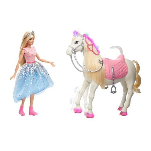 Poupe Barbie Princesse Et Son Cheval Merveilleux
