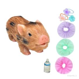 6 pouces Vinyl Simulation Cochon pour Poupée Jouet Mini Animal Piggy Jouets  Réalistes Enfants Bébé Jouet éducatif précoce
