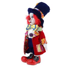 7 in environ 17.78 cm porcelaine souriante Clown Poupée portant des uniformes tenues Drôle Harlequin 