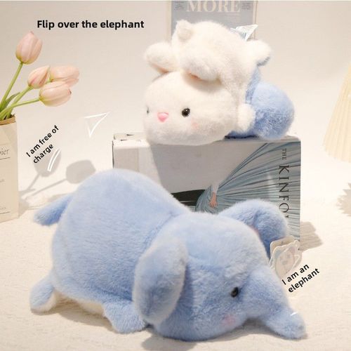 Poupe De Plush paule Panda Rabbit Turn-Over Gros Mammifre Transformable En Oie Jouet De Cosplay De Grand Poupe  Peluche 35cm