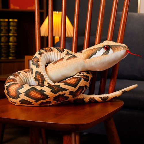 Poupe Serpent En Peluche Grande Poupe Faux Python Petit Serpent Dlicat Anniversaire Serpent Mle Accessoires Cadeau Python Jaune - Petit 170 Cm (0,3 Kg)