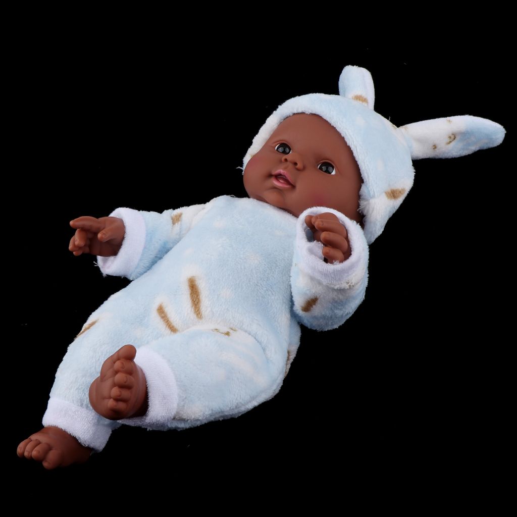 Poupon Noir Interactif Mon Premier Bebe Avec Vetements Et Chapeau Modele De Lapin 30cm Rakuten