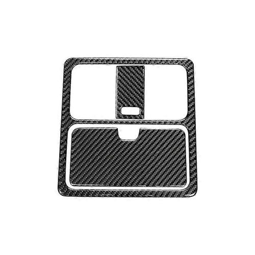 Pour 350z 2006-2009 Panneau De Console Suprieure En Fibre De Carbone Cadre De Lampe De Lecture Autocollant Couverture Cadre De Garniture Noir