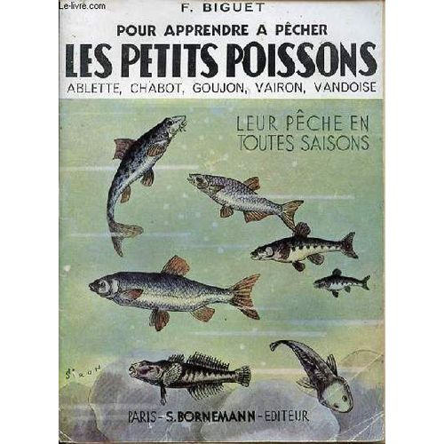 Pour Apprendre A Pecher Les Petits Poissons Ablette, Chabot, Goujon, Vairon, Vandoise - Leur Peche En Toutes Saisons   de BIGUET F.