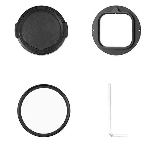 Pour Bague D'adaptation De Filtre D'objectif Uv Pro 52 Mm Avec Couvercle D'objectif Accessoires Pour Camras D'action Sportives