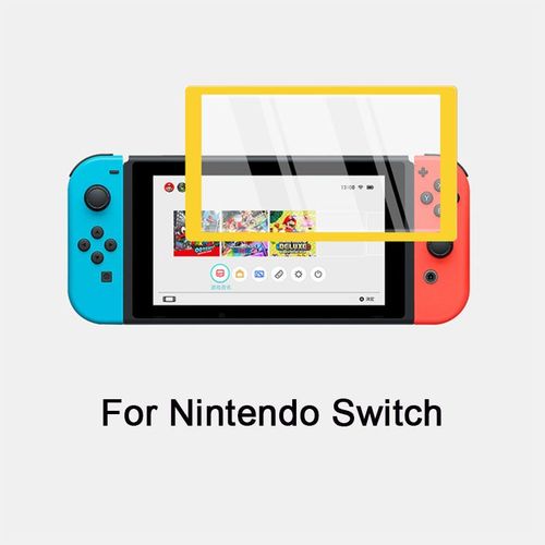 Pour Commutateur Jaune - Protecteur D'cran  Couverture Complte Pour Nintendo Switch, Bord Incurv Color, Verre Guatmaltque, Console De Jeu Ns Lite, Film Tremp