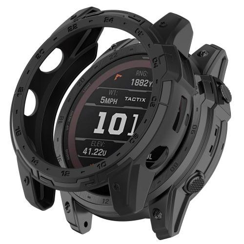 Pour Garmin Enduro2 / Tactix7 Armor Hollow Tpu Watch Case - Noir