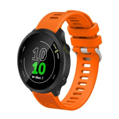 Pour Garmin Vivomove Style 20mm Bracelet En Serg De Silicone - Orange