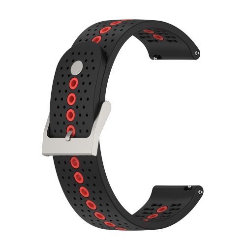 Pour Garmin Vivomove Style 20mm Bracelet En Silicone - Noir Orange