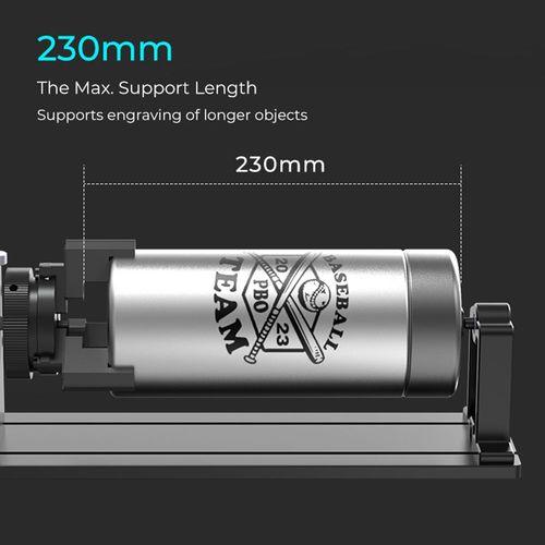Pour Kit Rotatif Pro Rouleau Rotatif à MâChoire 3 En 1 Accessoire De Graveur Laser Multifonctionnel Utilisation Pour Objets Cylindriques Boule D'anneau De Gobelet De Verre à Vin
