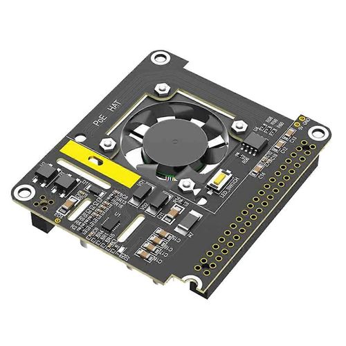 Pour module dalimentation Ethernet 5 POE 802.3af/at avec ventilateur de refroidissement Lumire RGB