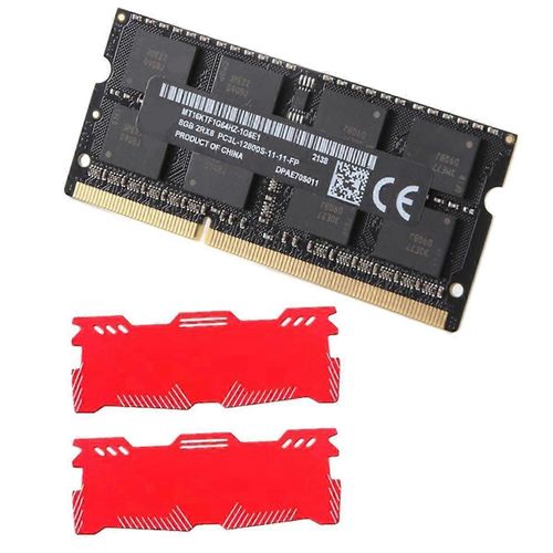 Pour MT 8 Go DDR3 Ordinateur Portable Ram Mmoire + Gilet De Refroidissement 1600Mhz PC3-12800 204 Broches 1.35V SODIMM pour Ordinateur Portable Mmoire Ram